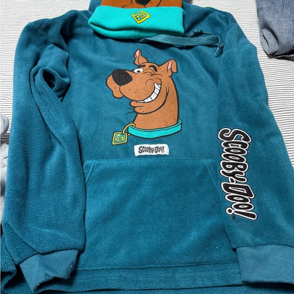 Teal Scooby-Doo Fleece Hoodie - Picture 1 of 2